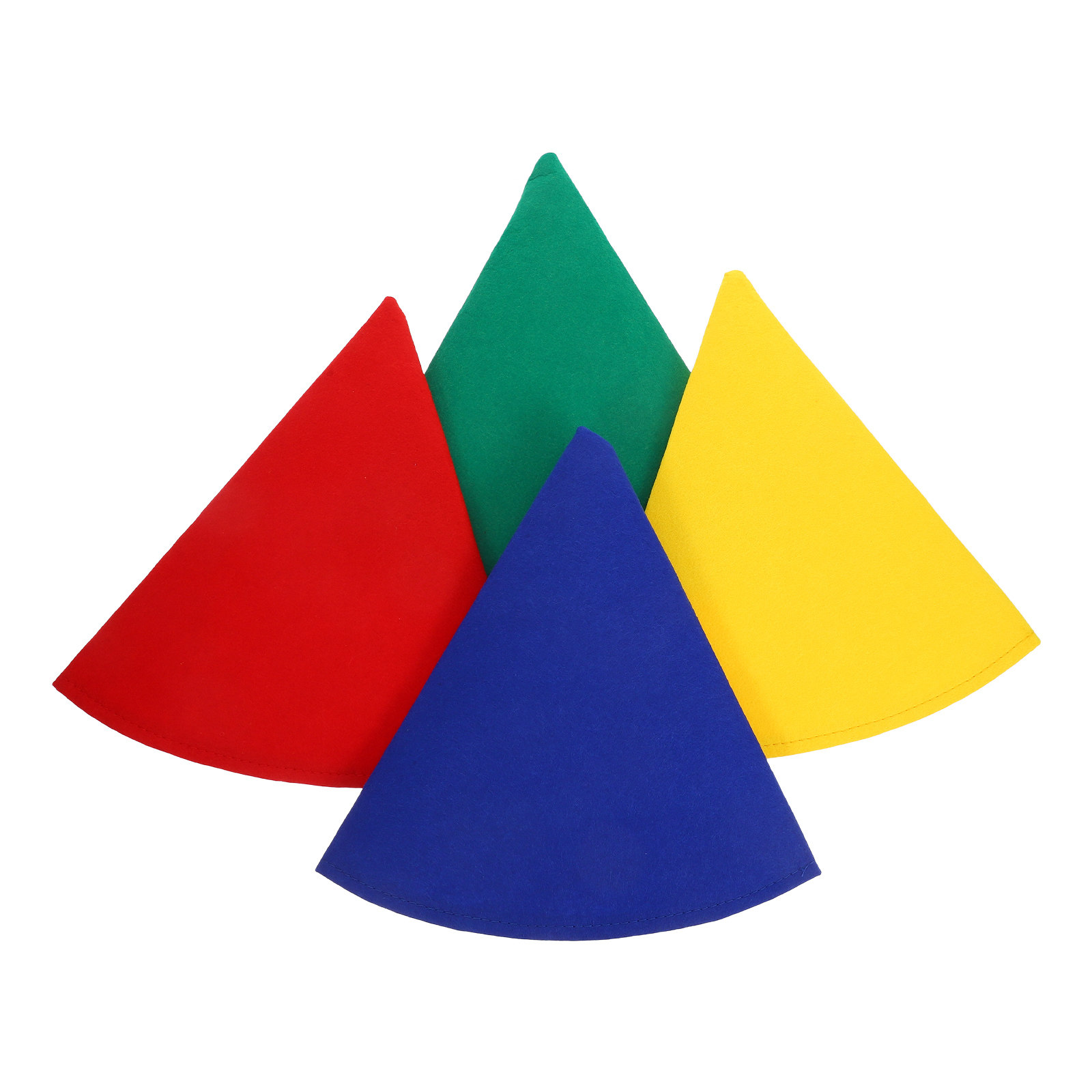 Party Hat Cone - 4 stuks vilten kegelvormige kabouterhoeden, zacht