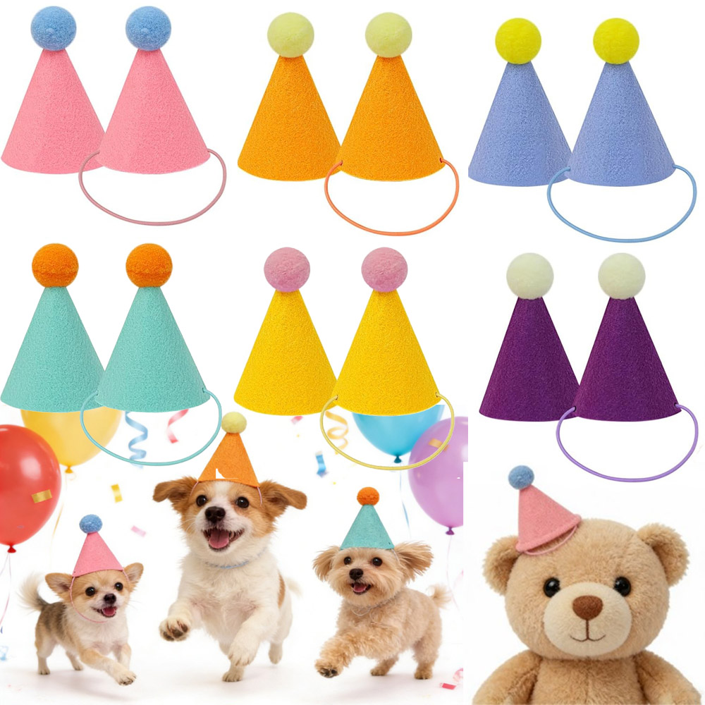 Party Hat Cone - 3/6 stuks Kleurrijke Mini Party Hoedjes