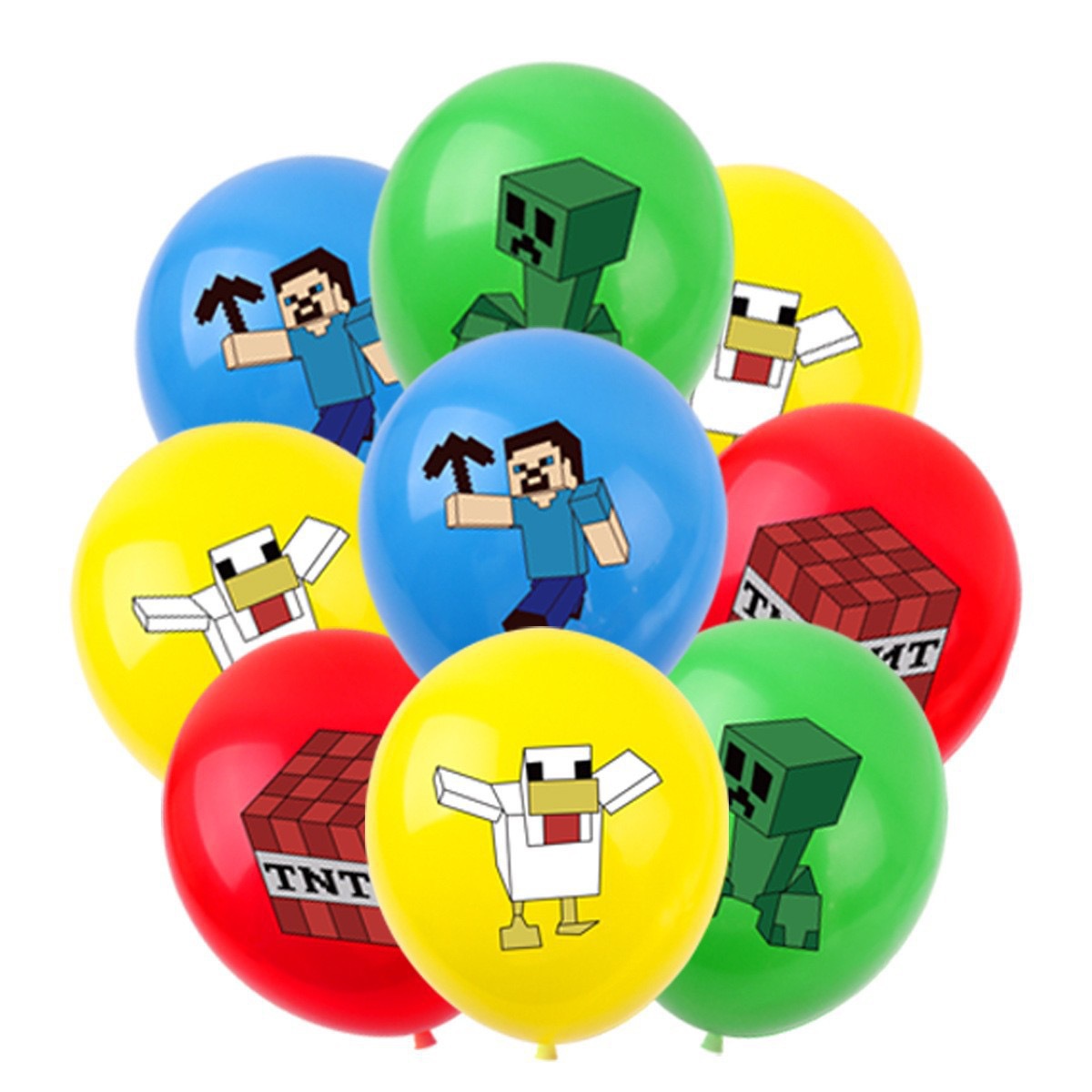 Supply Event - 50/100 stuks Minecraft Pixel Ballon Anime